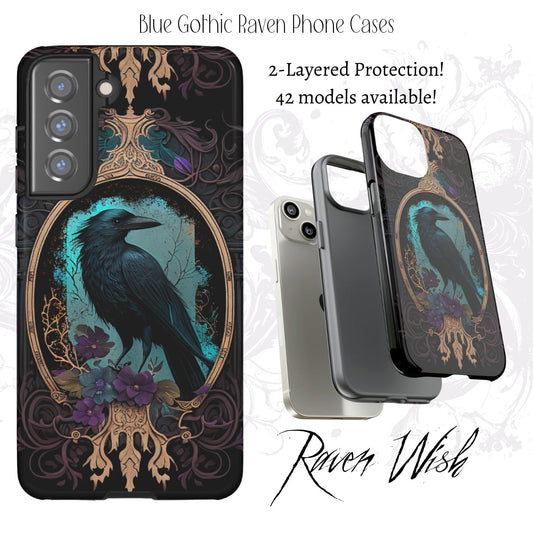 The most beautiful raven stuff for sale, phone cases with ravens on them, crow  cell phone covers online at RavenWish.com