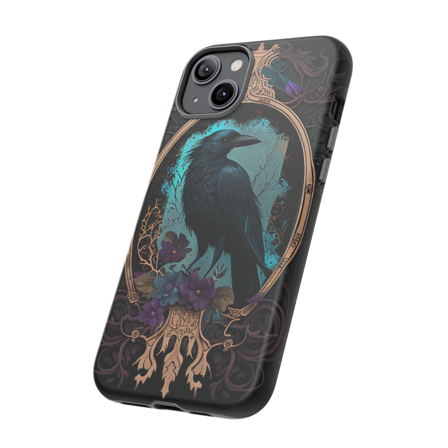 Blue Goth Raven iPhone Samsung and Google Pixel Phone cases!