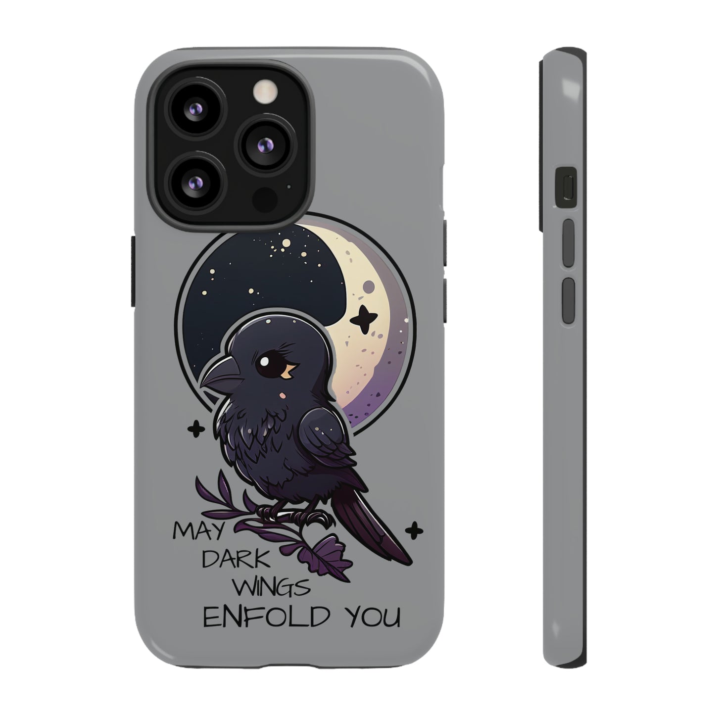 Raven Blessing Tough Phone Case Empath Protection Crowcore