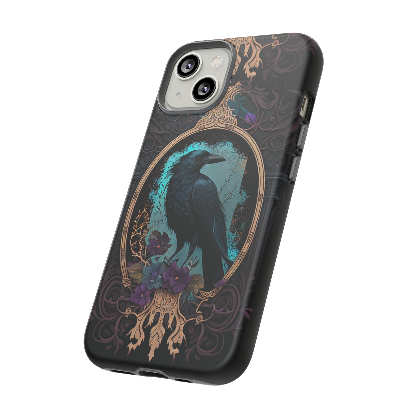 Blue Goth Raven iPhone Samsung and Google Pixel Phone cases!