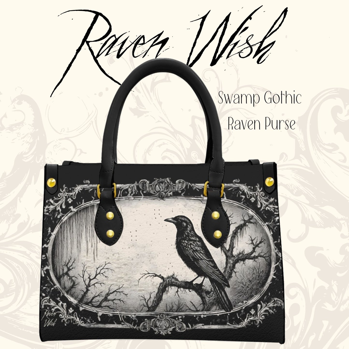 Swamp Gothic Raven Purse