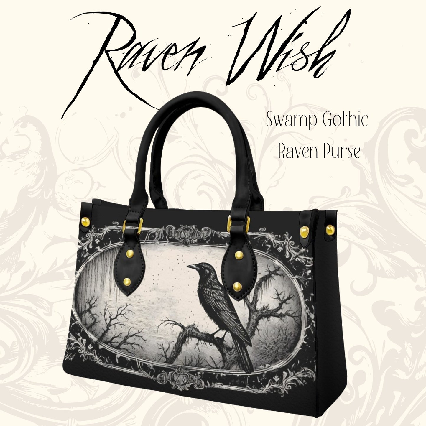 Swamp Gothic Raven Purse