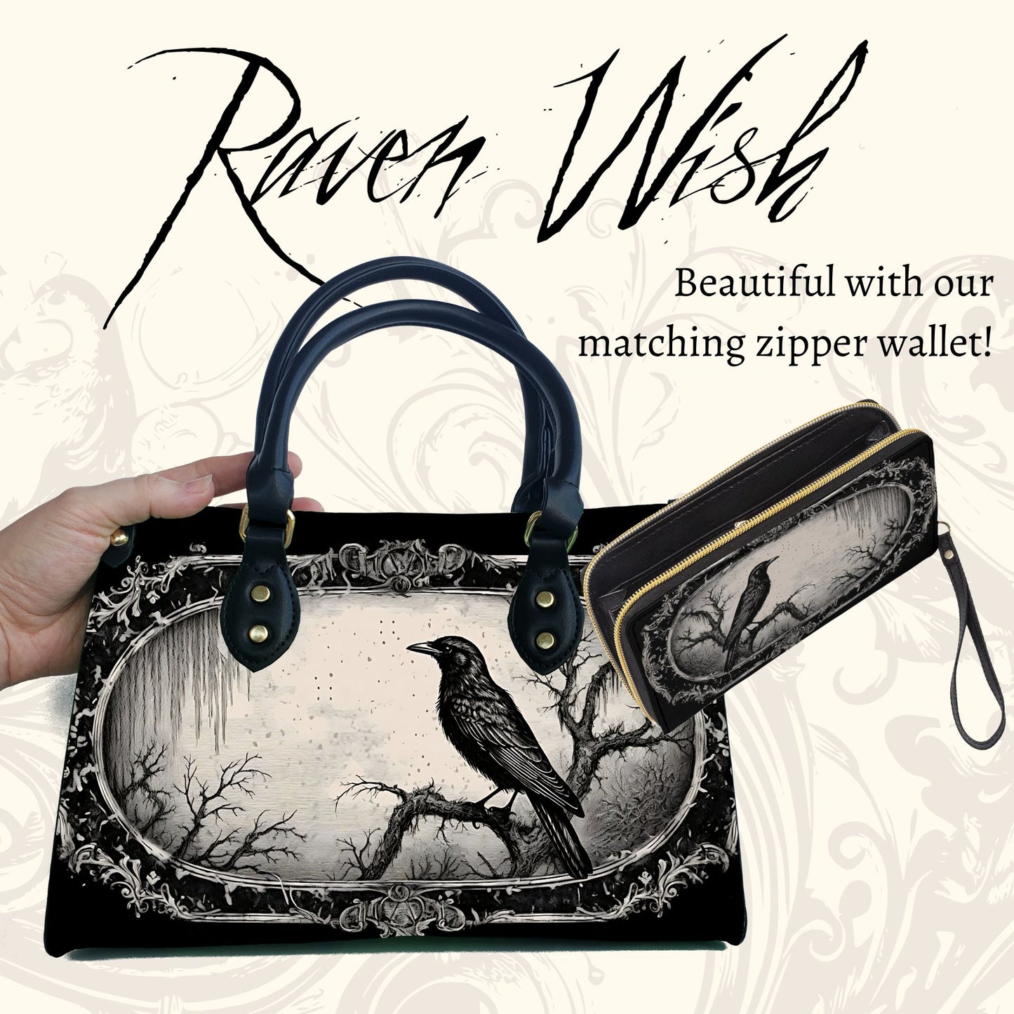 Swamp Gothic Raven Purse