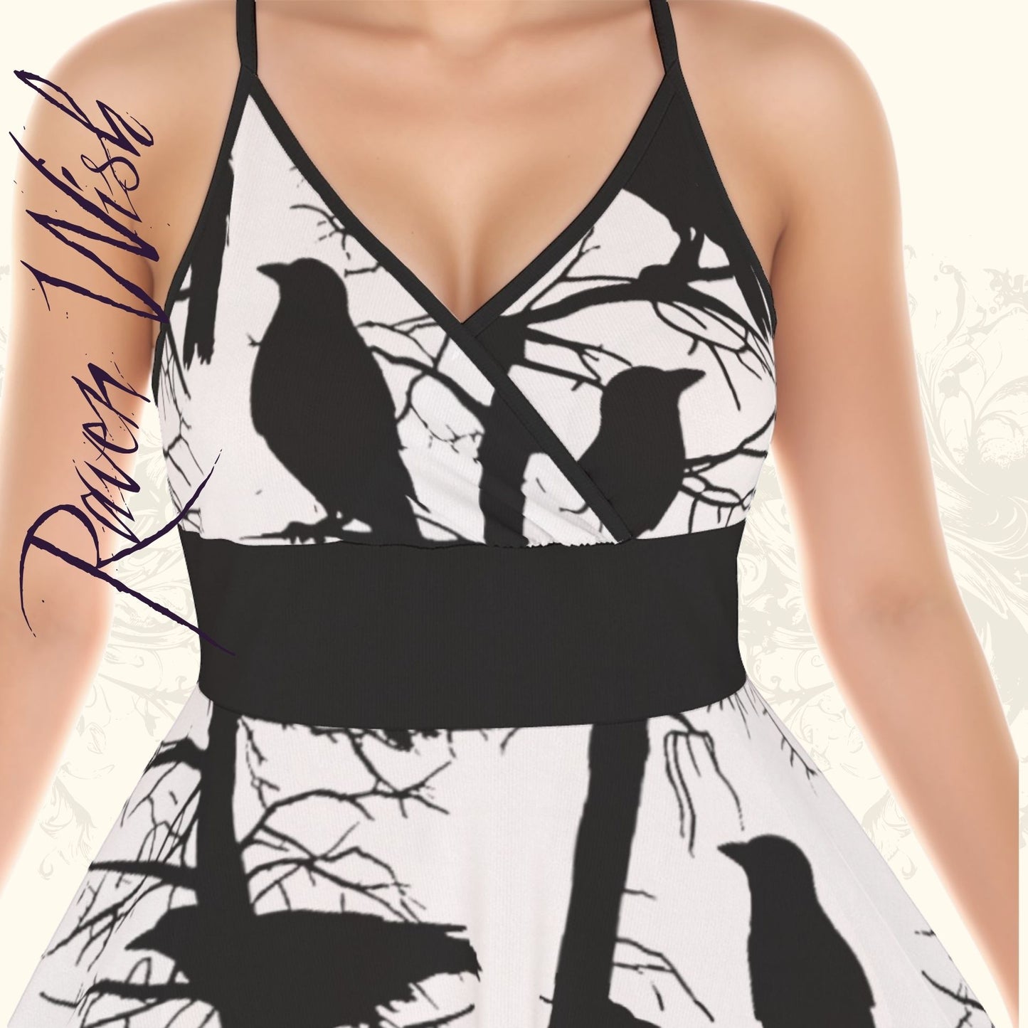 Murder Tree Cami Crows Dress Sexy Womens Jumper rPET!