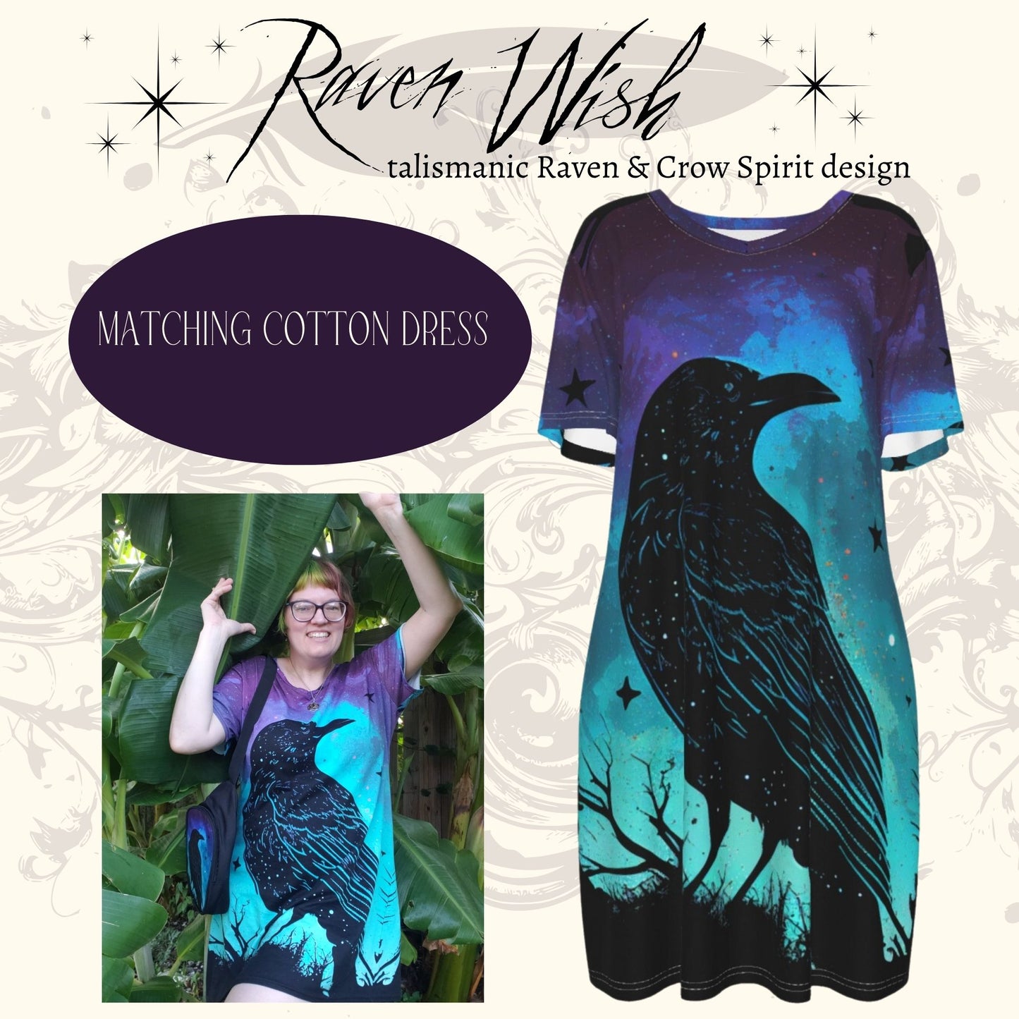 Galaxy Raven Spirit Crossbody Bag | Mythic Cosmic Crow Purse