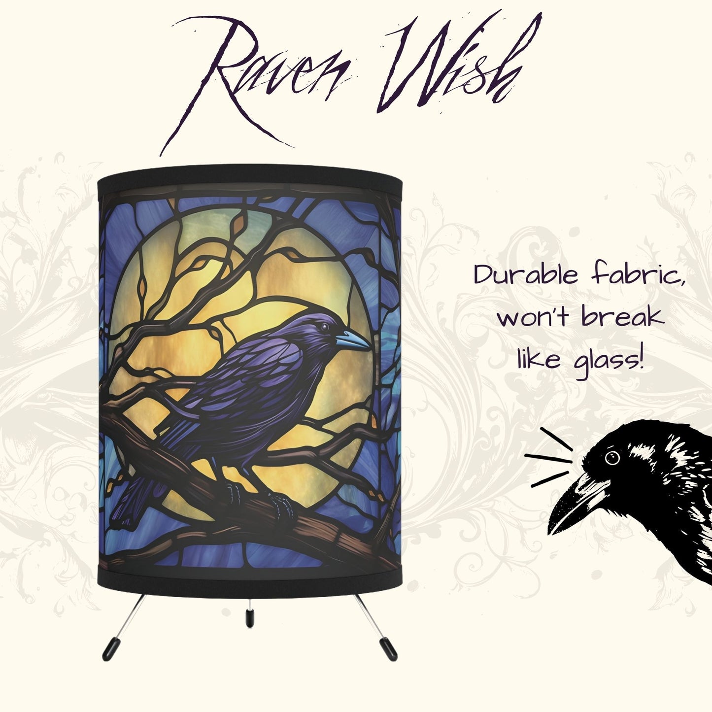 Indigo Moon Raven Table Lamp