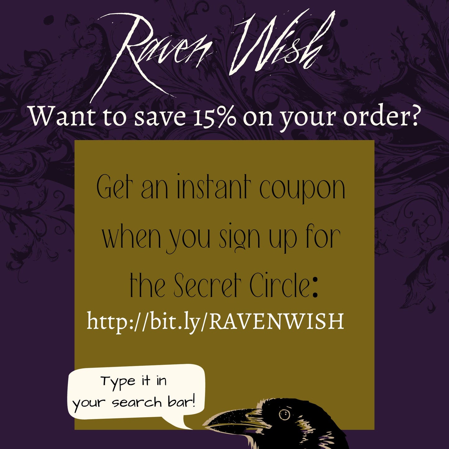 Indigo Moon Raven Wall Art Clock