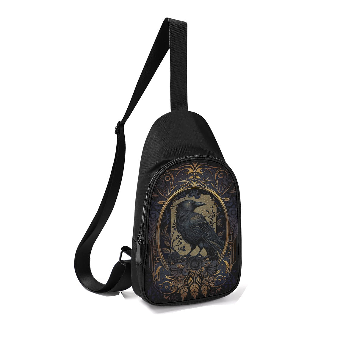 Golden Raven Guardian Crossbody Bag | a Little Steampunk Elegance for Everyday